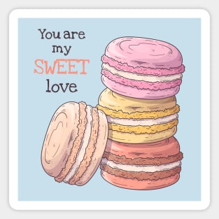 Macaroons sweet love Magnet